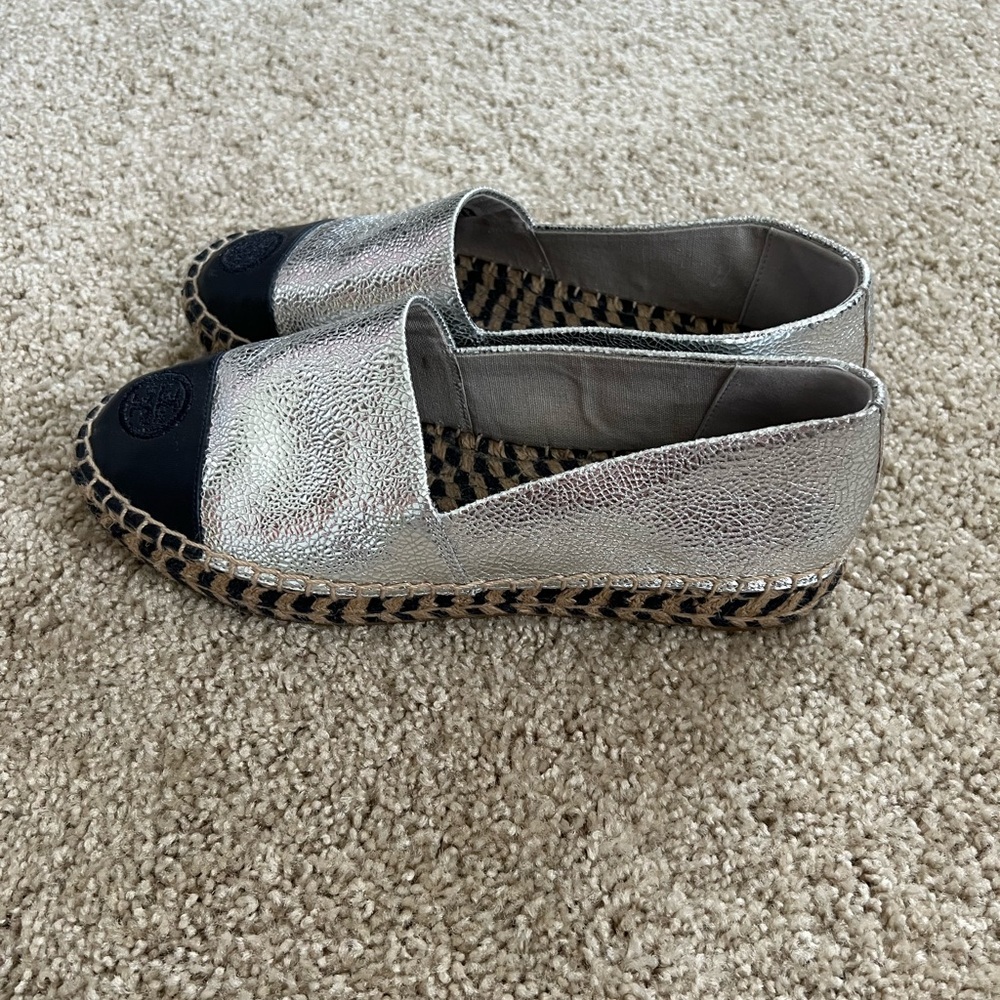 Tory Burch Leather Espadrilles
